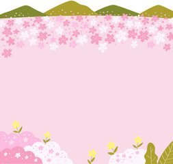 Wall Mural - pink background of spring