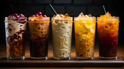 Canvas Print - Refreshing Iced Coffee Beverages