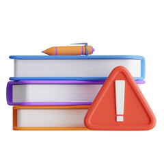 Poster - 3D Book Model Knowledge for Success. 3d illustration, 3d element, 3d rendering. 3d visualization isolated on a transparent background