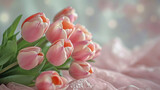 Fototapeta Tulipany - AI art tulip background