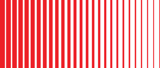 Aufkleber - abstract red thin to thick line pattern design.