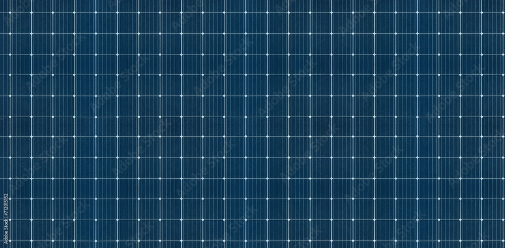 Blue Solar Panel Pattern Solar panel grid seamless pattern texture wide background. Sun electric ...