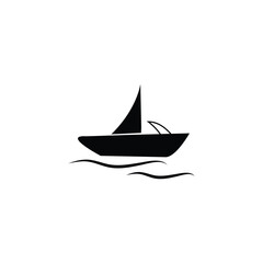 Sticker - boat logo icon