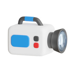 Poster - 3D Video Recorder Model Transforming Ideas into Moving Images. 3d illustration, 3d element, 3d rendering. 3d visualization isolated on a transparent background