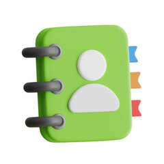Aufkleber - 3D Contact Model Initiating Communication. 3d illustration, 3d element, 3d rendering. 3d visualization isolated on a transparent background