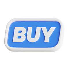 Poster - 3D Buy Button Model Effortless Purchases at Your Fingertips. 3d illustration, 3d element, 3d rendering. 3d visualization isolated on a transparent background