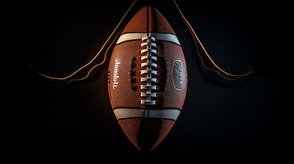 Wall Mural - Laces of an American Football Game Ball