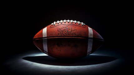 Laces of an American Football Game Ball