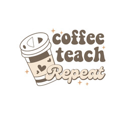 Wall Mural - Coffee svg Coffee t shirt design t shirt banner Coffee investment isolated label lettering