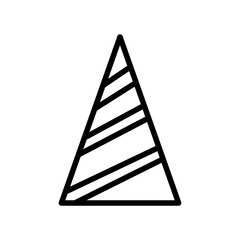 Poster - party hat line icon logo vector