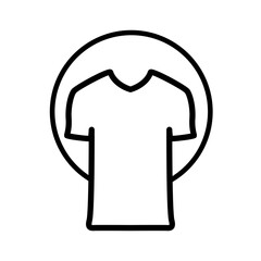 Canvas Print - clothing line icon logo vector