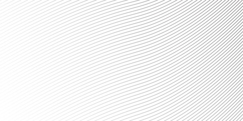 Wall Mural - Diagonal lines halftone effect. Abstract black and white background with curve lines and waves.