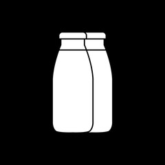 Poster - milk jar icon logo vector image