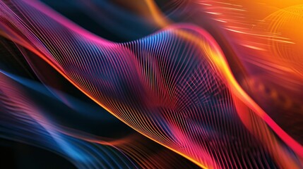 Poster - abstract background with lines
