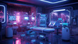 Cyberpunk Medical Lab A cyberpunkinspired medical technology