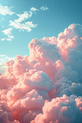 Aufkleber - Pastel color clouds representing the soft, dreamy quality of a lullaby.