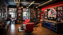Sports Fanatic Barber Zone A Sportsthemed Barber Shop