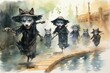 Mischievous shadow imps, playing pranks on unsuspecting wanderers - Generative AI