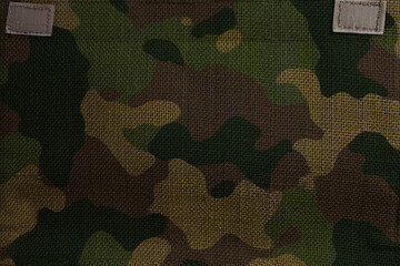 Wall Mural - army camouflage pattern canvas with velcro straps patches
