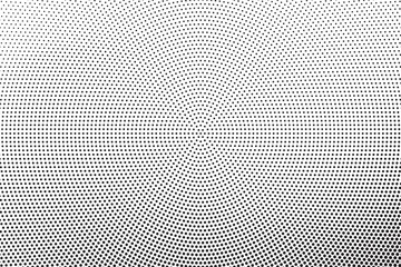 Poster - Halftone effect vector background. Grunge halftone background with dots. Abstract monochrome halftone modern black white pattern.