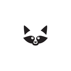 Poster - raccoon mascot icon logo design vector