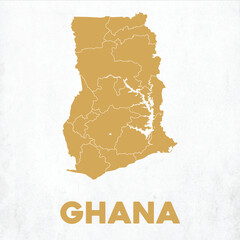 Detailed Ghana Map