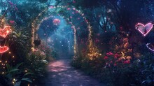Enchanted Love Forest In The Valentines Day Pragma