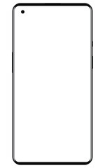 Wall Mural - New realistic smartphone one plus mockup vector isolated on white background. illustration vector