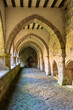 Roncesvalles, Gothic cloister, Royal Collegiate Church of Santa María de Roncesvalles, Santiago's road, Navarra, Spain