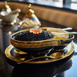 Caviar in a luxury restaurant.
