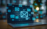 Fototapeta  - email marketing concept, send e-mail or newsletter