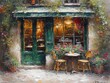  Vintage Parisian Cafe
