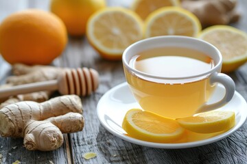 Sticker - Ginger tea blended with lemon and honey