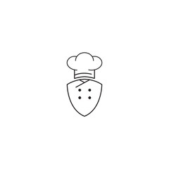 Sticker - chef hat icon logo design vector