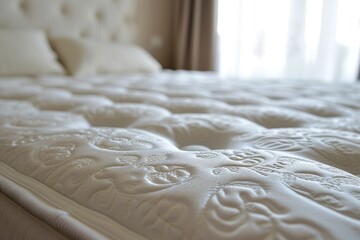 Poster - Show the mattress pattern on the bed highlighting shallow depth