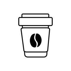 Wall Mural - Coffee icon vector. Hot drink illustration sign. Tea symbol or logo.
