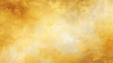 Abstract Golden Texture On Watercolor Style Background. Golden Painting Texture Concept. Generative AI