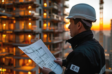 Wall Mural - worker in uniform. 