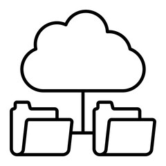 Poster -  Cloud Storage line iocn