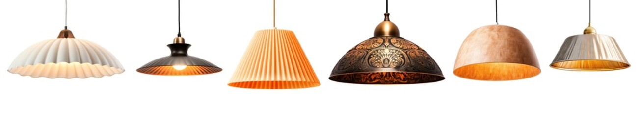 Poster - Set of pendant ceiling lamp shades, cut out