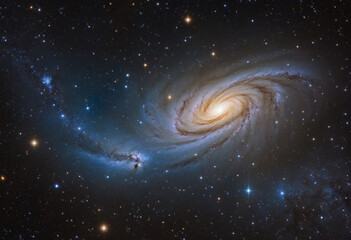 Wall Mural - endless nebula galaxy background in abstract outer space