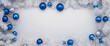 © SR07XC3 - Blue Ornament Christmas Border