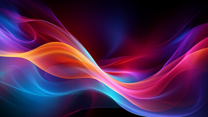 Wall Mural - colorful wave abstract background