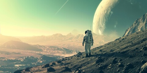 Wall Mural - mission to the moon poster