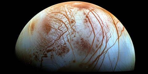 space probe exploring jupiters moon europa