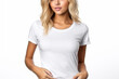 © dendyh7 - Woman in White Tshirt Mockup created with Generative AI