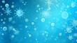 © mehaniq41 - Group of virus cells on a blue background. Neural network AI generated art