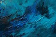 Textured blue acrylic paint background. Generative AI