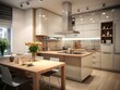 © AmirsCraft - Beautiful kitchen design in a luxury home. Modern kitchen interior design with dining