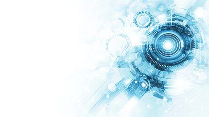 Poster - Abstract bright technology background illustration